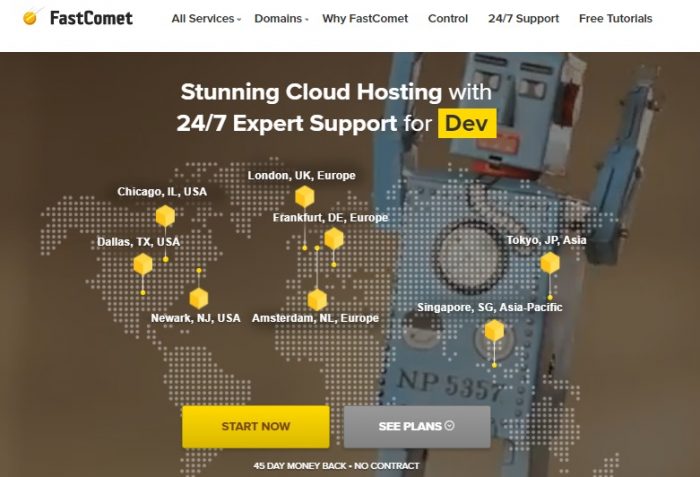 FastComet- Best WordPress hosting providers