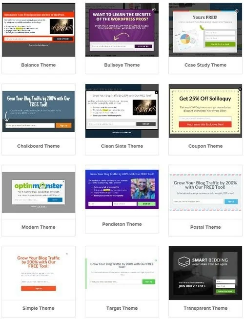 OptinMonster Lightbox Popup Themes
