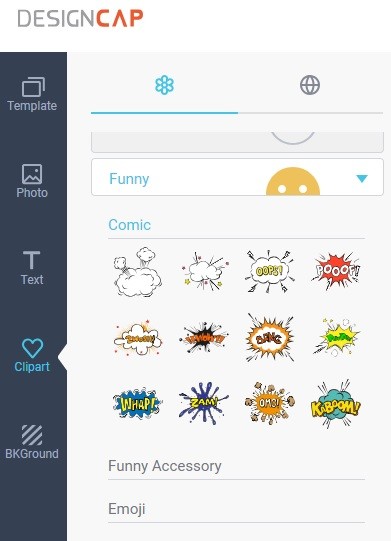 DesignCap Review - Adding ClipArt