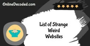 List-of-Strange-Weird-Websites