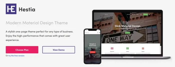 Fastest WordPress Themes - Hestia