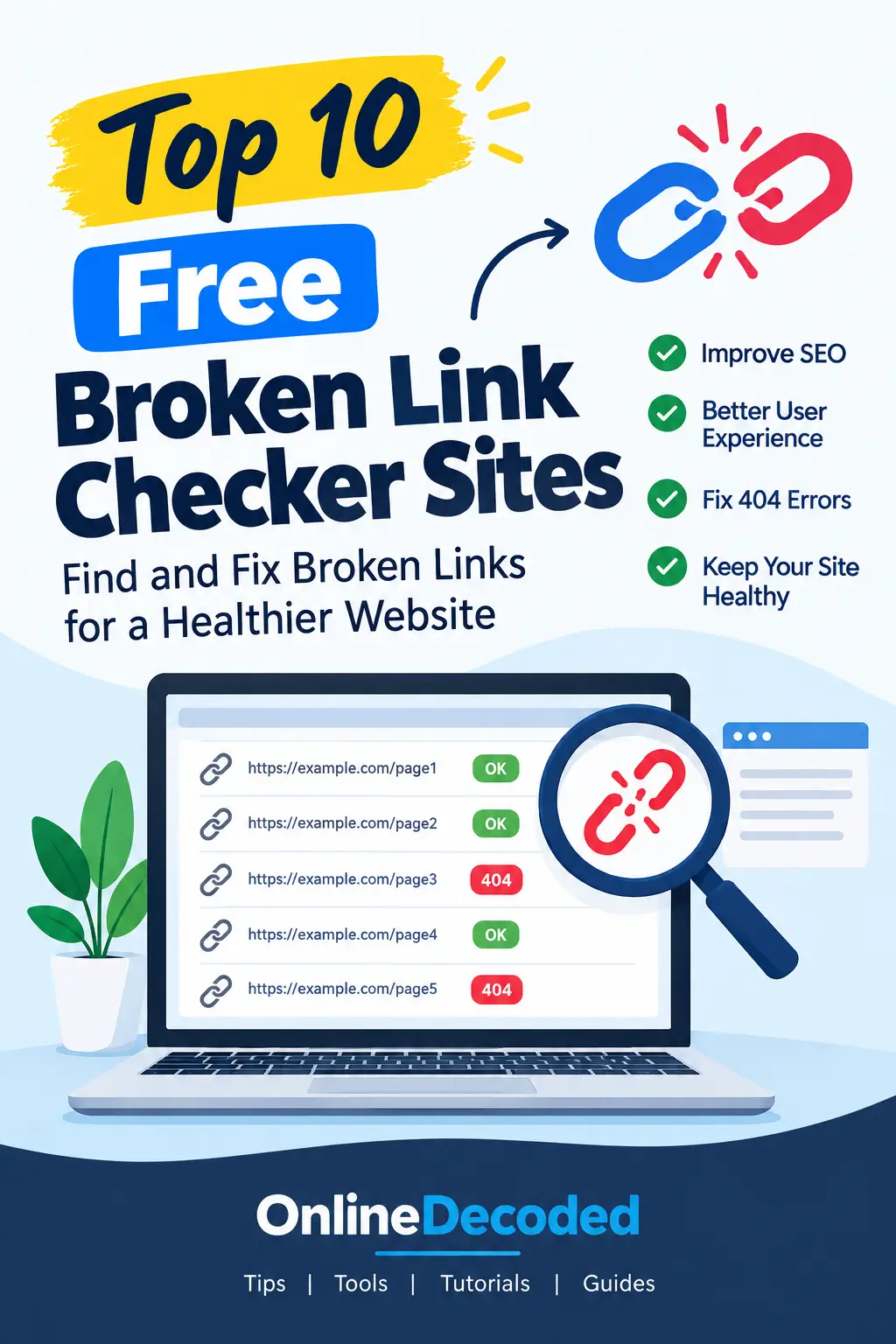 Free Broken Link Checker Sites