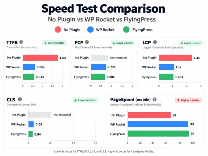 WP Rocket vs FlyingPress - Speed Test